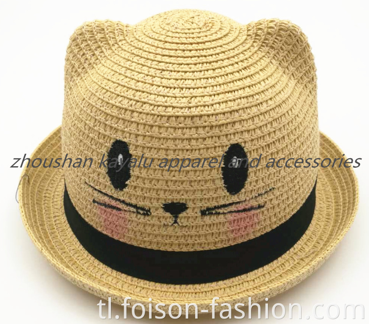 Mainit na ibenta ang mga bata bagong hayop na may isang straw hat beach hat1 Hot Sell Kids New Animal With A Straw Hat Beach Hat1